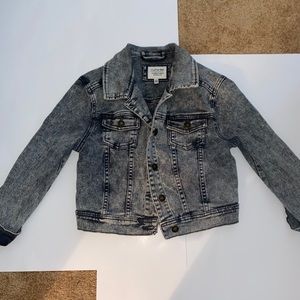 NWOT* Acid Wash Denim cropped jacket